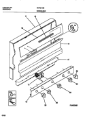 BACKGUARD Diagram and Parts List for MGF311SBDB  Frigidaire Range