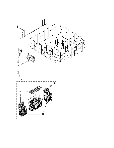 Lower Rack Diagram and Parts List for 66513963K017  Kenmore Dishwasher