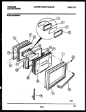 DOOR PARTS Diagram and Parts List for REG435MRW1  Frigidaire Range
