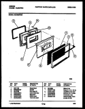 DOOR PARTS Diagram and Parts List for CEC4M6WXD  Gibson Range