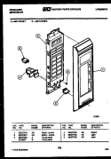 CONTROL PANEL Diagram and Parts List for MCT1370EL1  Frigidaire Microwave