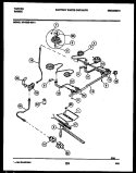 BURNER, MANIFOLD AND GAS CONTROL Diagram and Parts List for 30-3352-00-01  Tappan Range