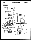 Part Location Diagram of 154122601 Frigidaire Spray Tower Middle Section