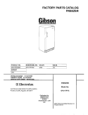 COVER Diagram and Parts List for GFU17F7GW5  Gibson Freezer