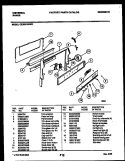 BACKGUARD Diagram and Parts List for CE303VP2W01-23  Tappan Range