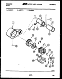 MOTOR AND BLOWER PARTS Diagram and Parts List for DGDFW0  Frigidaire Dryer