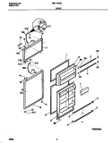 DOOR Diagram and Parts List for MRT15CSEZ6  Frigidaire Refrigerator