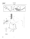 SYSTEM Diagram and Parts List for FFC05M1CW0  Frigidaire Freezer