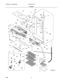 CABINET Diagram and Parts List for FCRS201LFB0  Frigidaire Refrigerator