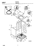 P12V0019 WSHR CAB, TOP Diagram and Parts List for FWS800FHS0  Frigidaire Washer