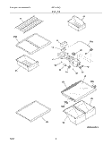 SHELVES Diagram and Parts List for FRT18IS6CWN  Frigidaire Refrigerator