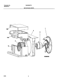 AIR HANDLING PARTS Diagram and Parts List for WAA060M7C1  Westinghouse Air Conditioner