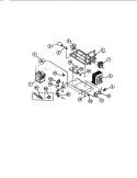 MAGNETRON, AIR DUCT, CAPACITOR Diagram and Parts List for 57-5709-10-03  Tappan Microwave Oven Combo