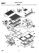 SHELVES Diagram and Parts List for FRT18PRHW0  Frigidaire Refrigerator