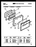 DOOR PARTS Diagram and Parts List for CGC3S5WUTC  Gibson Range