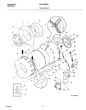 TUB & MOTOR Diagram and Parts List for GWT645RHS0  Gibson Washer