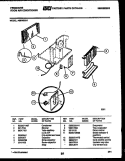 UNIT PARTS Diagram and Parts List for A08ME2E4  Frigidaire Air Conditioner