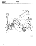 MOTOR Diagram and Parts List for FDE7977ES0  Frigidaire Dryer