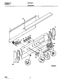 BACKGUARD Diagram and Parts List for MEF402WCD2  Frigidaire Range