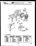 WATER AND CONDENSING PARTS Diagram and Parts List for MC50S7GUNA  Gibson Dehumidifier