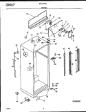 CABINET Diagram and Parts List for MRT18PNED0  Frigidaire Refrigerator