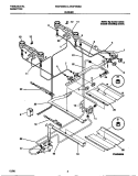 BURNER Diagram and Parts List for WGF353BAWE  Frigidaire Range