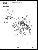 BURNER, IGNITER AND VALVE Diagram and Parts List for DG7400PW1  Frigidaire Dryer