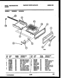 BROILER DRAWER PARTS Diagram and Parts List for GF300NW5  Frigidaire Range