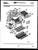 SHELVES AND SUPPORTS Diagram and Parts List for FPES19BDL1  Frigidaire Refrigerator