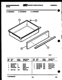 DRAWER PARTS Diagram and Parts List for KF450GDD6  Frigidaire Range