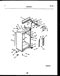 CABINET PARTS Diagram and Parts List for FPWW21TIRW0  Frigidaire Refrigerator