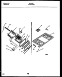 COOKTOP AND BROILER DRAWER PARTS Diagram and Parts List for GF630RXW1  Frigidaire Range