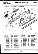 CONTROL PANEL Diagram and Parts List for REG533DW3  Frigidaire Range