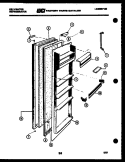 DOOR PARTS Diagram and Parts List for FSK190AN5T  Kelvinator Refrigerator