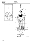 P12M0009 TRANSMISSION Diagram and Parts List for WWX645RES0  Frigidaire Washer