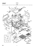 BODY Diagram and Parts List for FED355ASF  Frigidaire Range