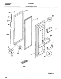 REFRIGERATOR DOOR Diagram and Parts List for FRS24ZGHD2  Frigidaire Refrigerator