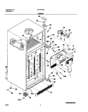CABINET Diagram and Parts List for GLHT216TAQ4  Frigidaire Refrigerator