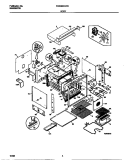 BODY Diagram and Parts List for FEB386CCTB  Frigidaire Wall Oven