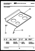 COOKTOP PARTS Diagram and Parts List for KF450GDW8  Frigidaire Range