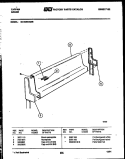 BACKGUARD Diagram and Parts List for 32-1039-23-06  Tappan Range