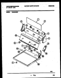CONSOLE AND CONTROL PARTS Diagram and Parts List for WDG446JBS1  Frigidaire Dryer