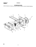AIR HANDLING PARTS Diagram and Parts List for FAS155H1A1  Frigidaire Air Conditioner