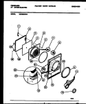 DOOR PARTS Diagram and Parts List for DE7000AWW1  Frigidaire Dryer