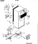 COOLING SYSTEM Diagram and Parts List for MRT18CNBY1  Frigidaire Refrigerator