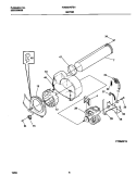 P16M0019 MOTOR, BLOWER Diagram and Parts List for FDG8976FS1  Frigidaire Dryer