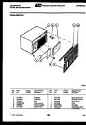 CABINET PARTS Diagram and Parts List for S204F1SA  Kelvinator Air Conditioner