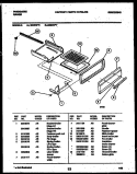 BROILER DRAWER PARTS Diagram and Parts List for G30NW7  Frigidaire Range