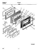 DOOR Diagram and Parts List for WGF353CASB  Frigidaire Range