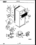 SYSTEM AND AUTOMATIC DEFROST PARTS Diagram and Parts List for MRT17DRBD0  Frigidaire Refrigerator